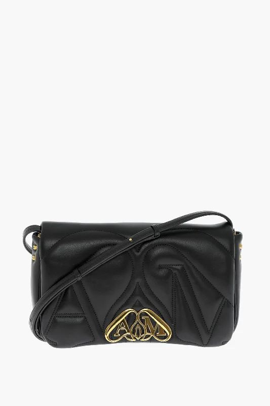 Alexander Mcqueen Quilted Seal Bag With Removable Shoulder Strap