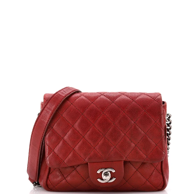 Rock in Rome Flap Bag Quilted Caviar Small