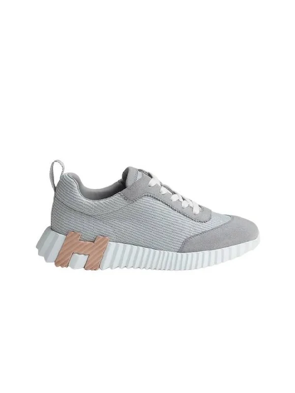 Bouncing Sneakers Mesh Suede Goatskin Greetings