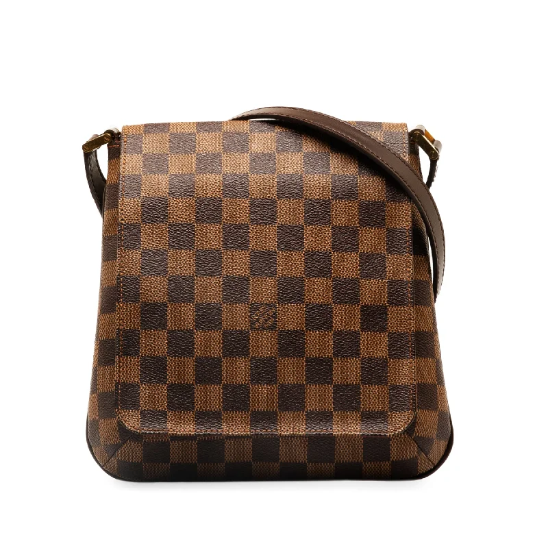 Brown Louis Vuitton Damier Ebene Musette Salsa Long Strap Crossbody Bag