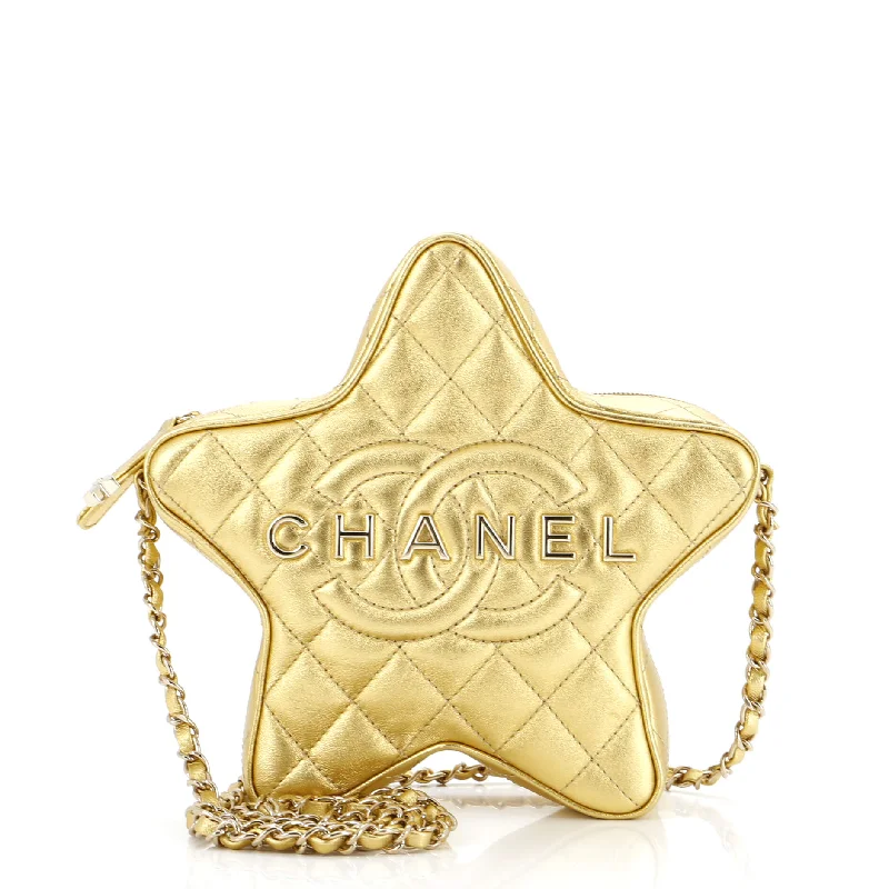 CC Walk of Fame Star Bag Quilted Metallic Lambskin