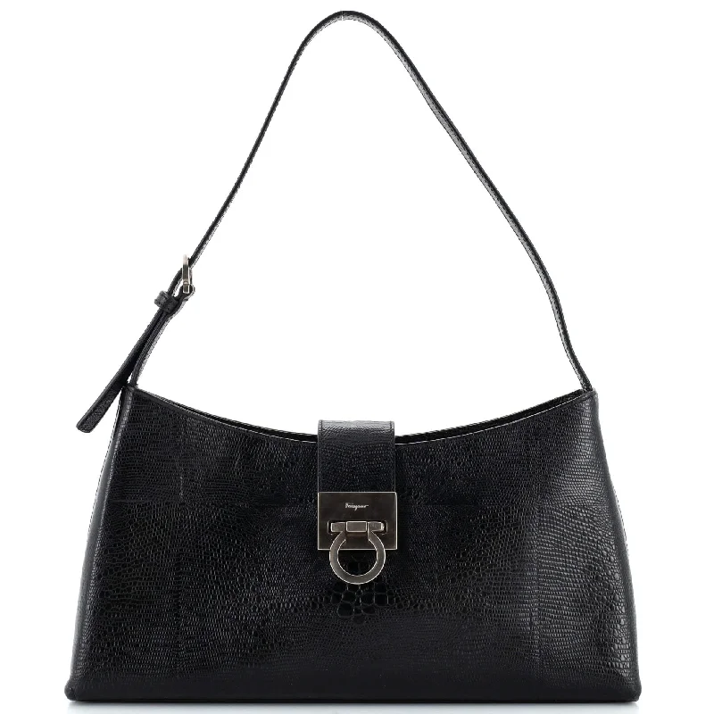 Trifolio Shoulder Bag Lizard East West