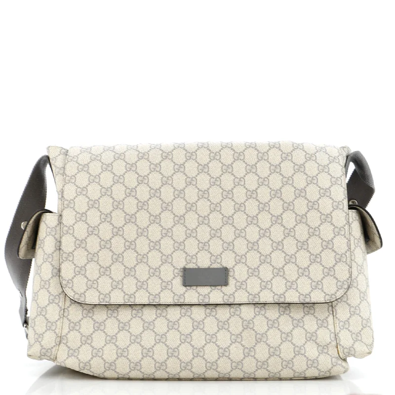 Diaper Bag GG Coated Canvas