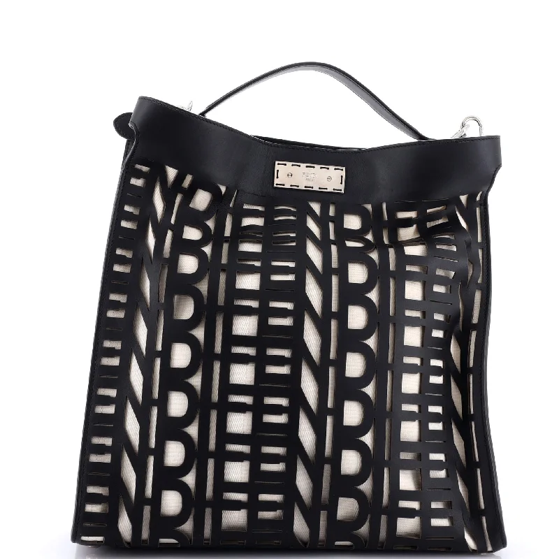 Peekaboo X-Lite Fit Bag Laser Cut Leather and Canvas