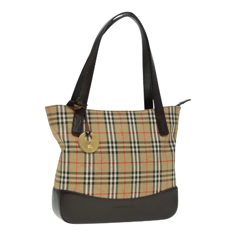 Burberry Nova Check  Canvas Shoulder Bag (Pre-Owned)