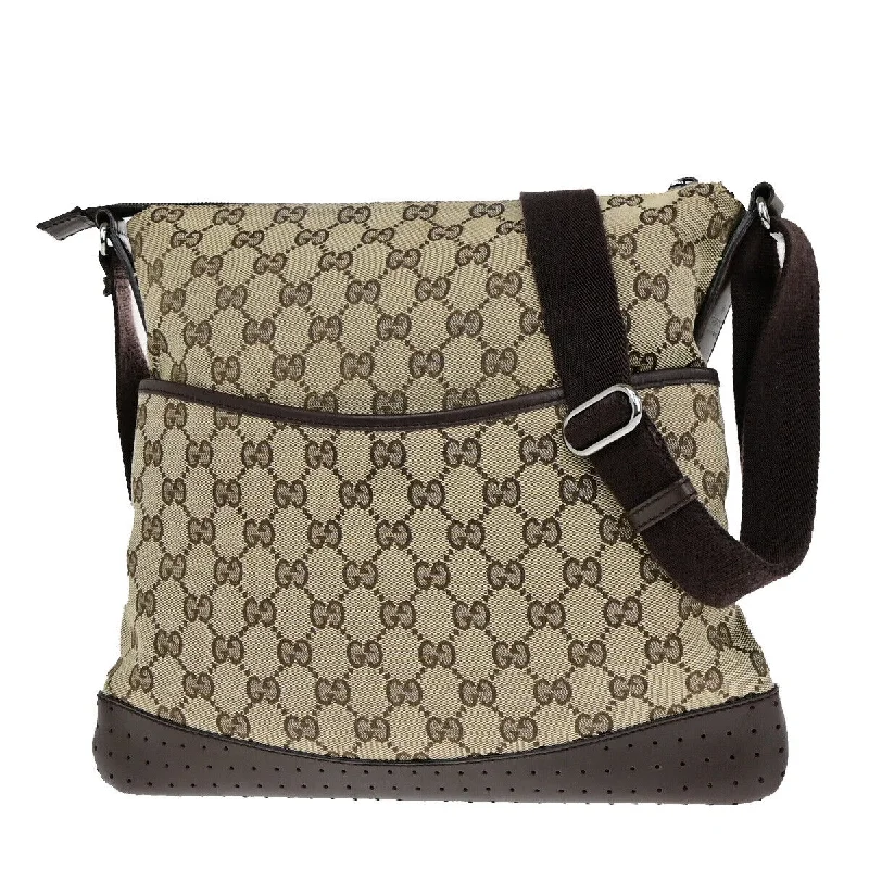 Gucci Gg Canvas  Canvas Shoulder Bag (Pre-Owned)