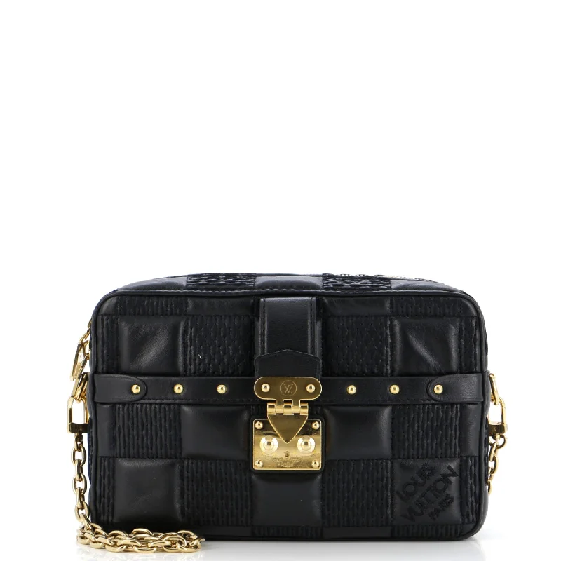 Troca Handbag Damier Quilted Lambskin PM