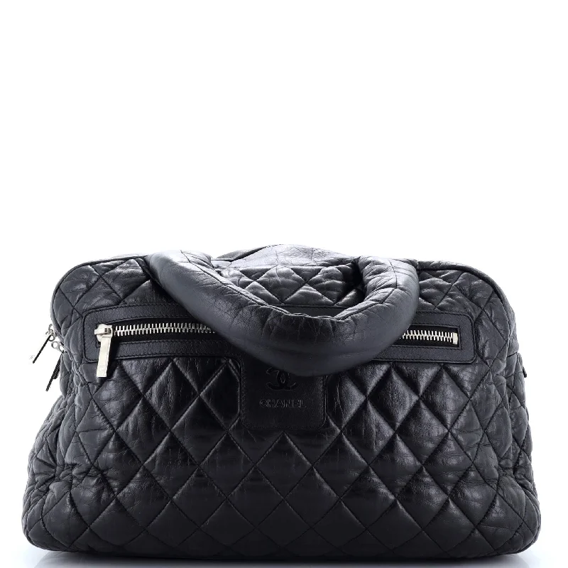 Coco Cocoon Bowling Bag Quilted Lambskin Large