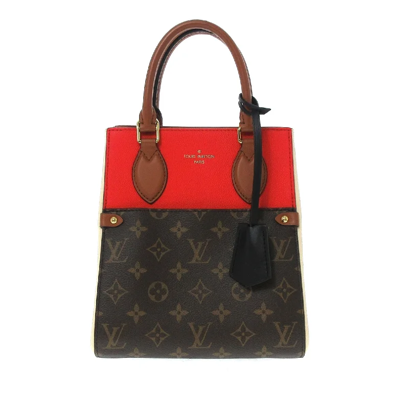 Brown Louis Vuitton Monogram Fold Tote PM Satchel