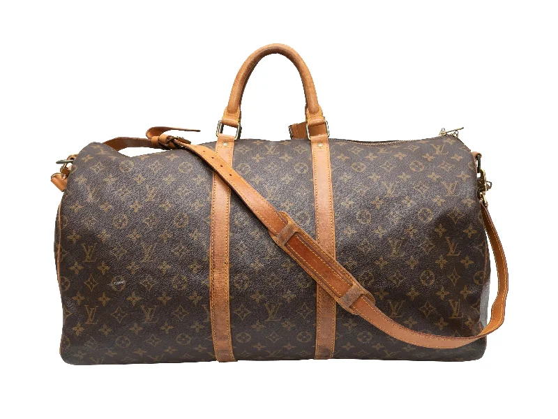 Brown Louis Vuitton 1989 Keepall Bandouliere 45 Bag