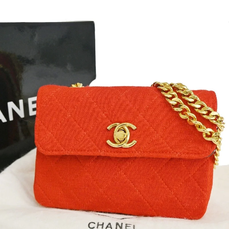 Chanel Mini Matelassé  Canvas Shoulder Bag (Pre-Owned)