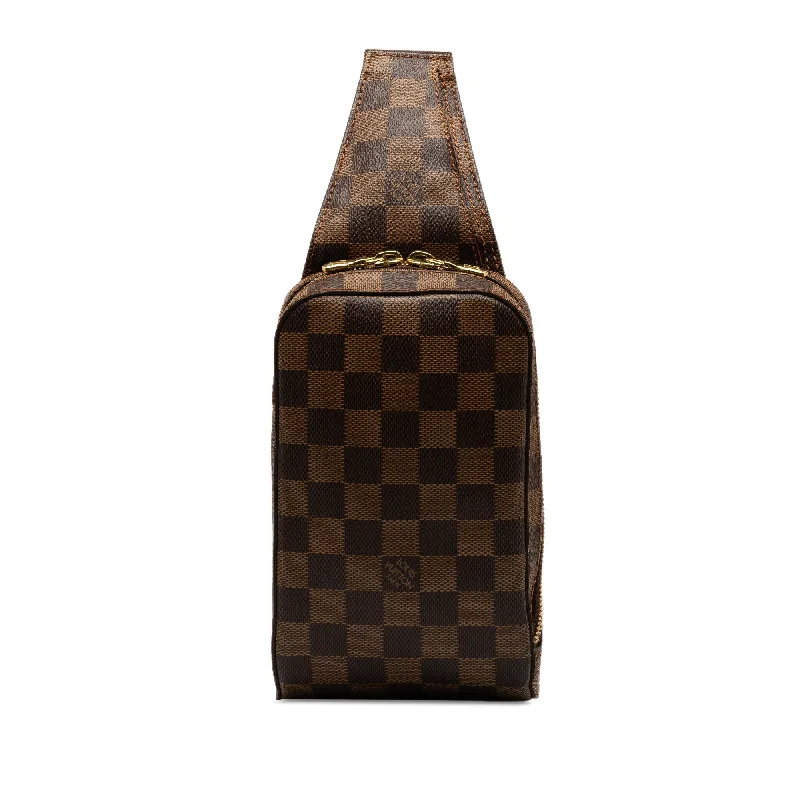 Brown Louis Vuitton Damier Ebene Geronimos Crossbody Bag