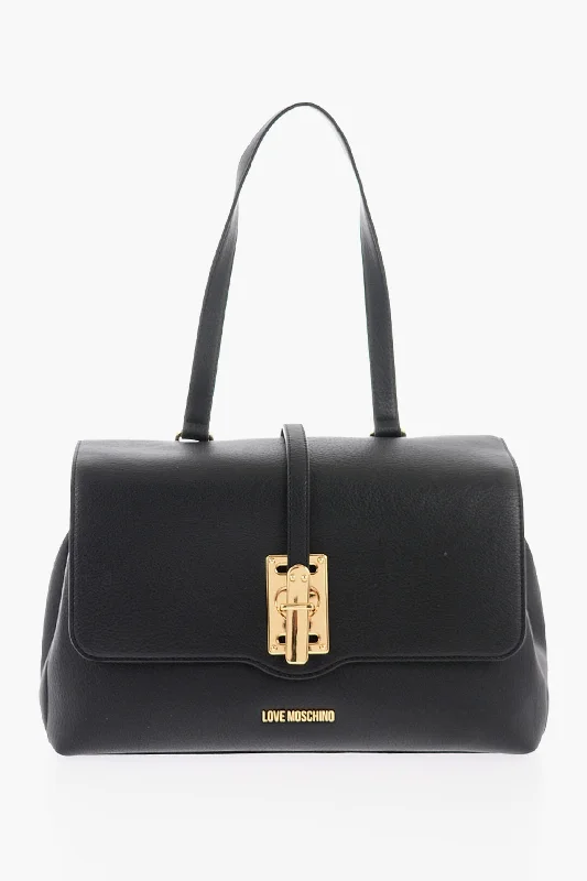 Moschino Love Faux Leather Bag With Removable Shoulder Strap