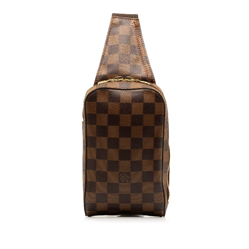 Brown Louis Vuitton Damier Ebene Geronimos Crossbody Bag