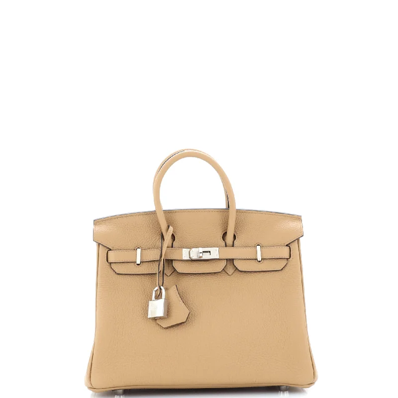 Birkin Handbag Chai Togo with Palladium Hardware 25