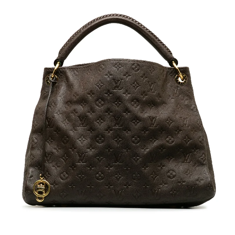 Brown Louis Vuitton Monogram Empreinte Artsy MM Hobo Bag