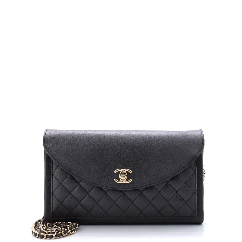 Smart Pocket Flap Bag Quilted Iridescent Calfskin