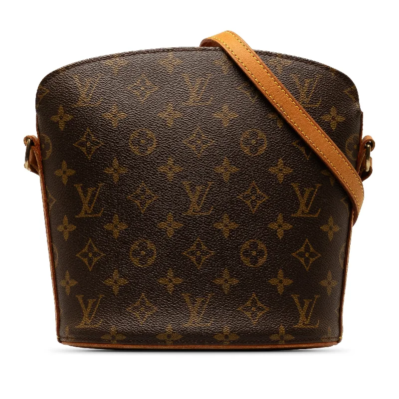 Brown Louis Vuitton Monogram Drouot Crossbody Bag