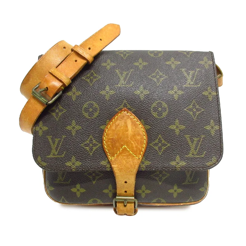 Brown Louis Vuitton Monogram Cartouchiere MM Crossbody Bag