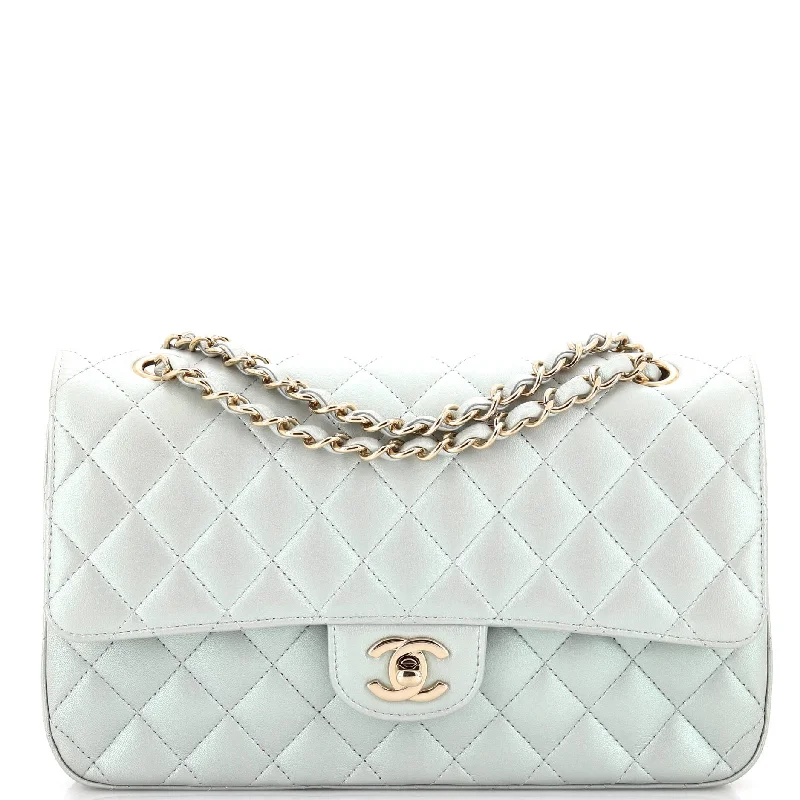 Classic Double Flap Bag Quilted Iridescent Calfskin Medium