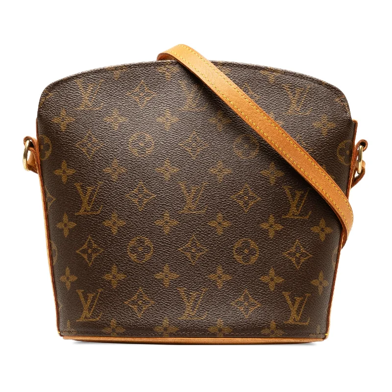 Brown Louis Vuitton Monogram Drouot Crossbody Bag