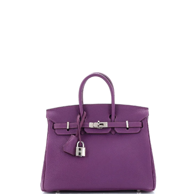 Birkin Handbag Anemone Togo with Palladium Hardware 25