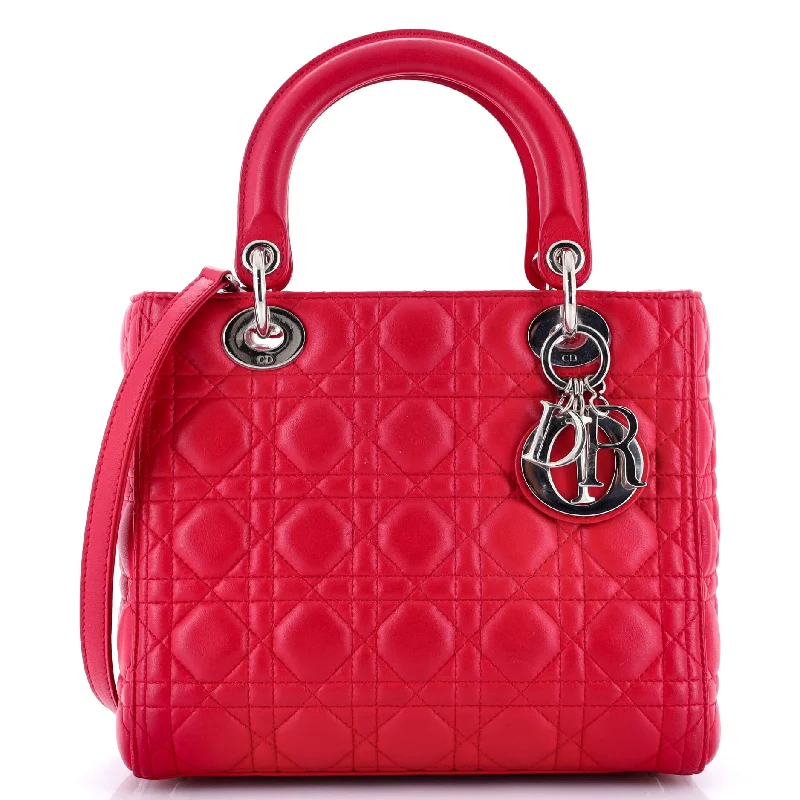 Lady Dior Bag Cannage Quilt Lambskin Medium