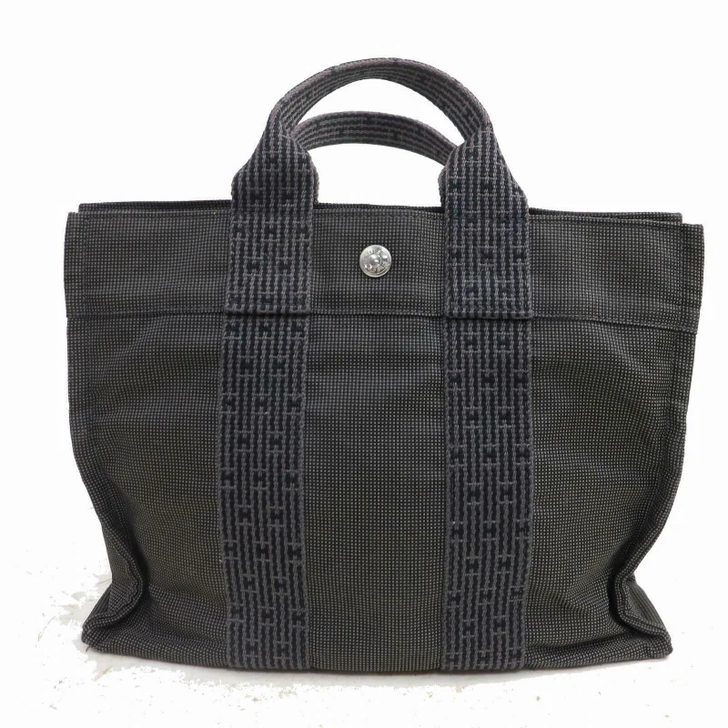 Brand Inspired Hermes Tote Bag Her Line Gray Canvas (SHC1-14581)