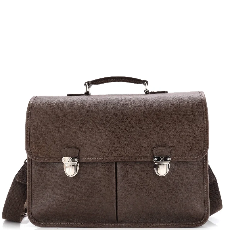 Anton Briefcase Taiga Leather