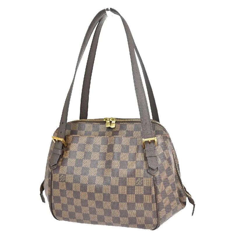 Louis Vuitton Belem Mm  Canvas Shoulder Bag (Pre-Owned)