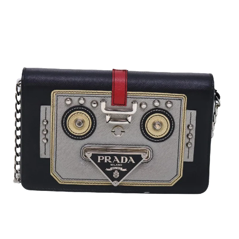 Prada Robot  Leather Shoulder Bag (Pre-Owned)