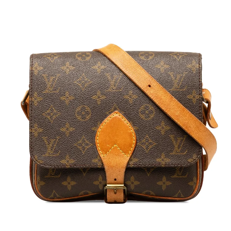 Brown Louis Vuitton Monogram Cartouchiere MM Crossbody Bag