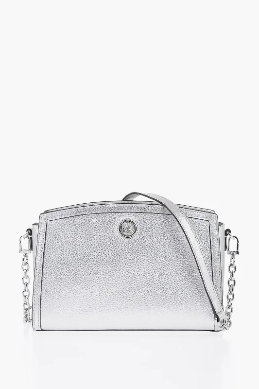 Michael Kors Hammered Leather Chantal Shoulder Bag