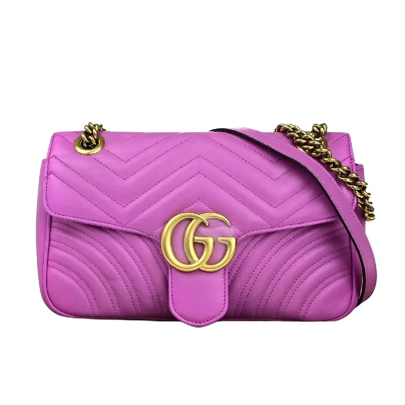 Gucci Gg Marmont  Leather Shoulder Bag (Pre-Owned)