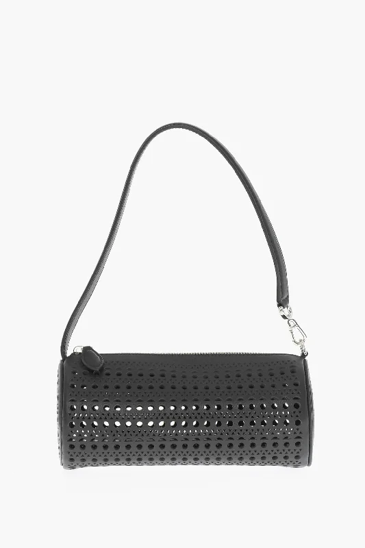 Alaia Perforated Leather Shoulder Bag