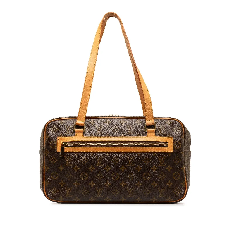 Brown Louis Vuitton Monogram Cite MM Shoulder Bag