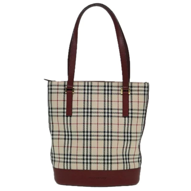 Burberry Nova Check  Canvas Shoulder Bag (Pre-Owned)