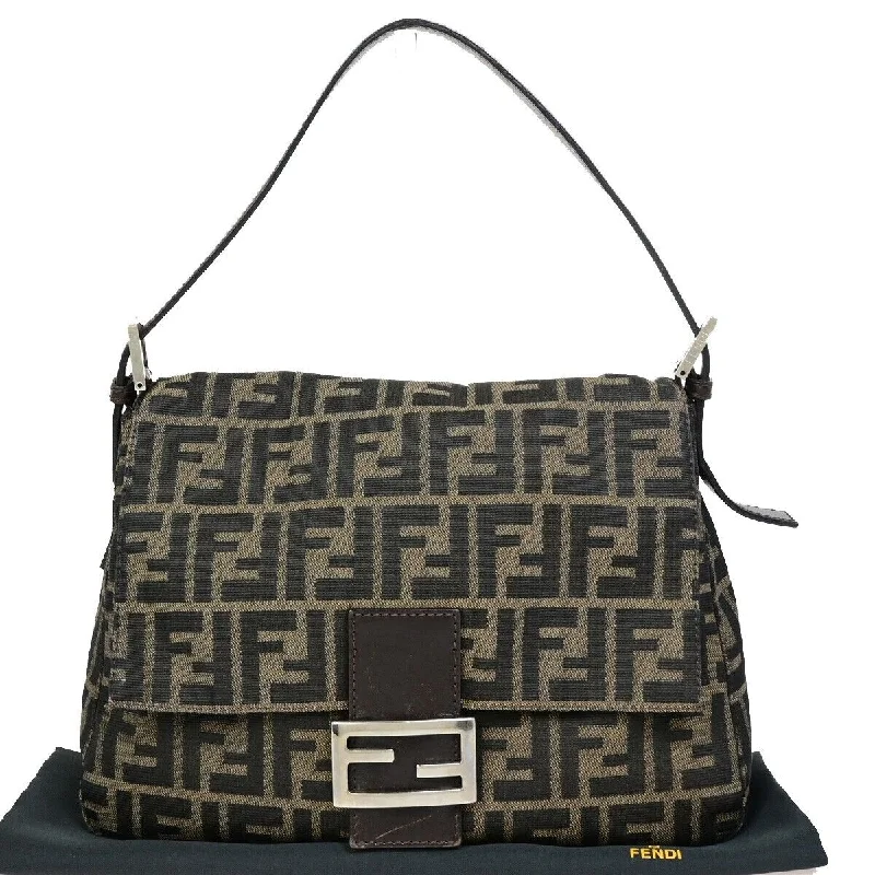 Fendi Mamma Baguette  Canvas Shoulder Bag (Pre-Owned)