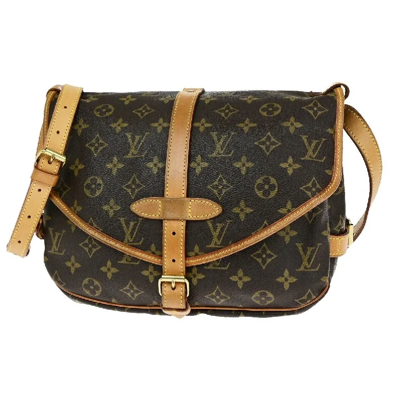 Louis Vuitton Saumur 30  Canvas Shoulder Bag (Pre-Owned)