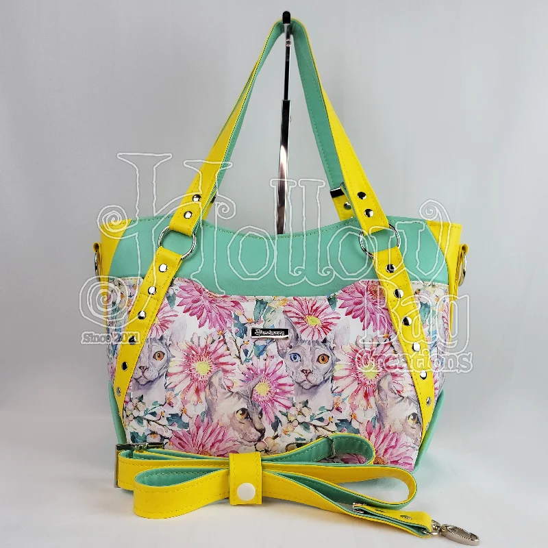 Floral Sphynx Satchel