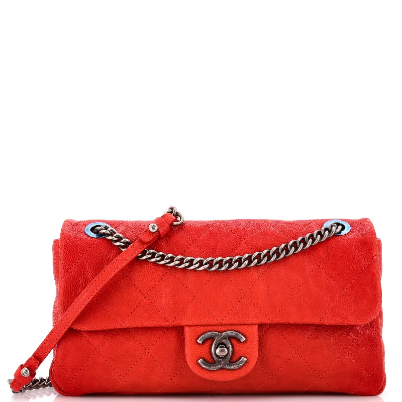 Simply CC Flap Bag Quilted Caviar Medium