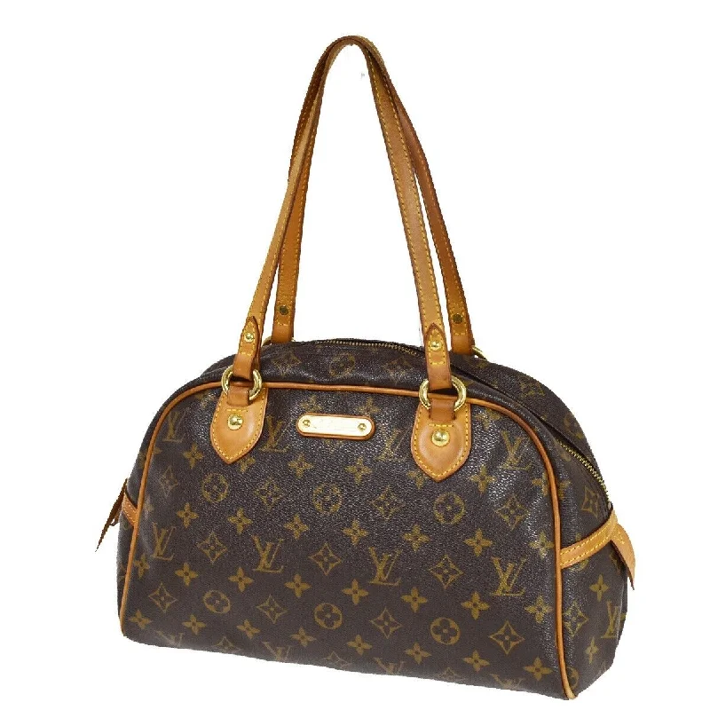 Louis Vuitton Montorgueil  Canvas Shoulder Bag (Pre-Owned)