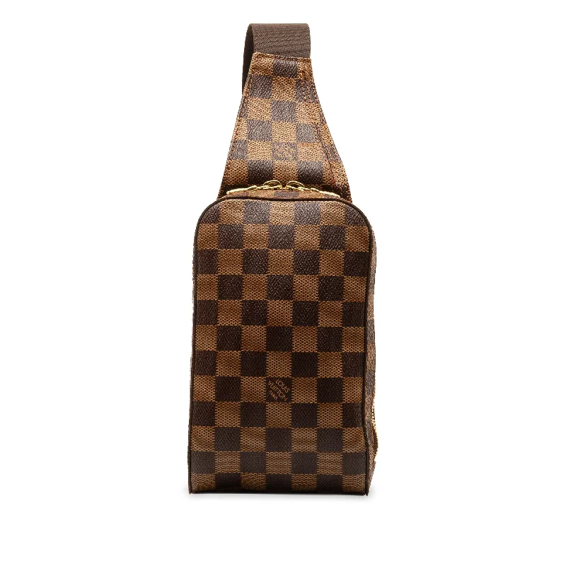 Brown Louis Vuitton Damier Ebene Geronimos Crossbody Bag