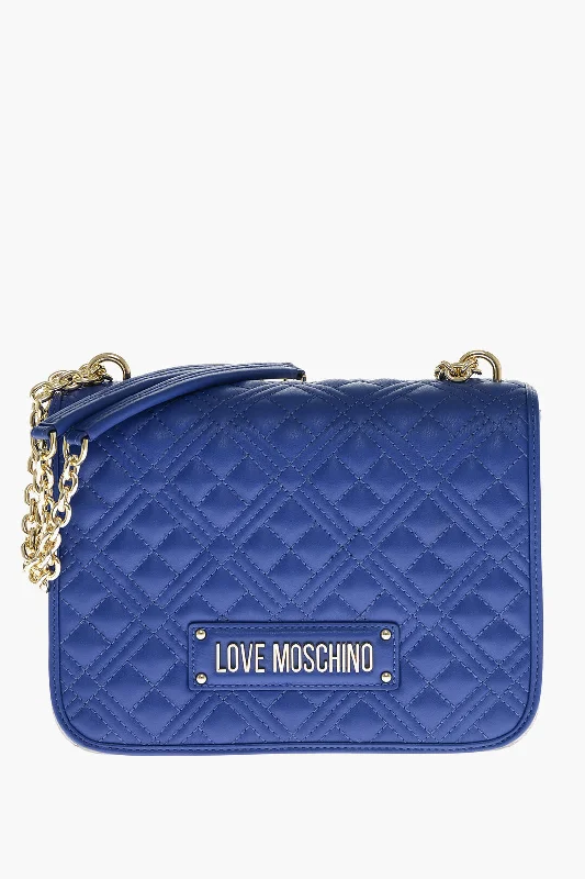 Moschino Love Moschino Faux Leather Quilted Shoulder Bag With Lm-Logo