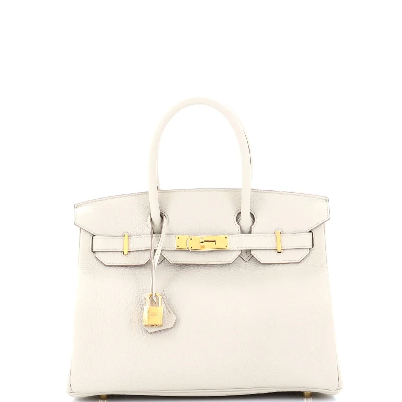 Birkin Handbag Light Togo with Gold Hardware 30