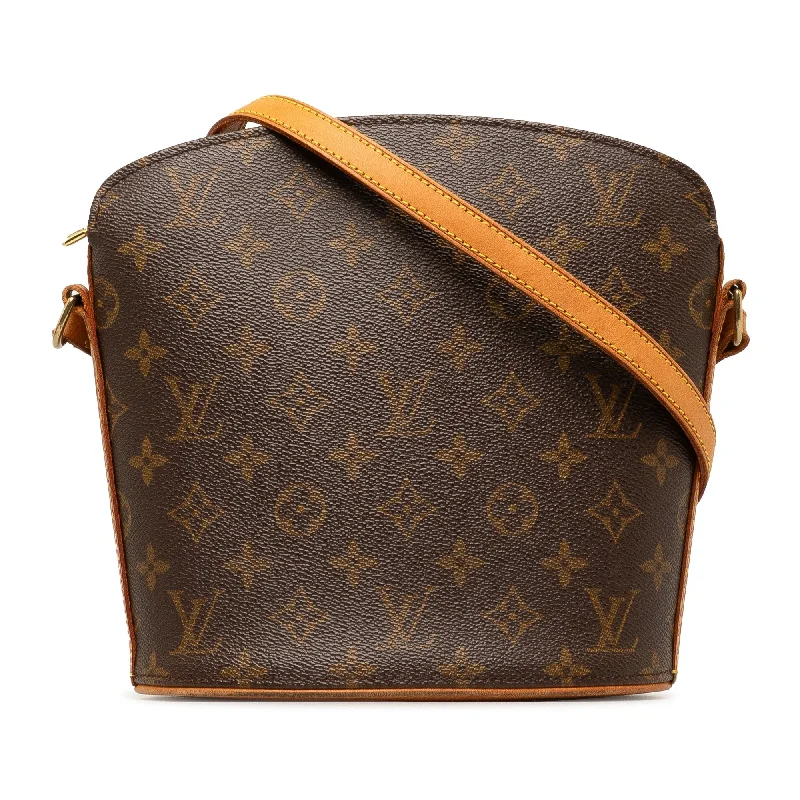 Brown Louis Vuitton Monogram Drouot Crossbody Bag