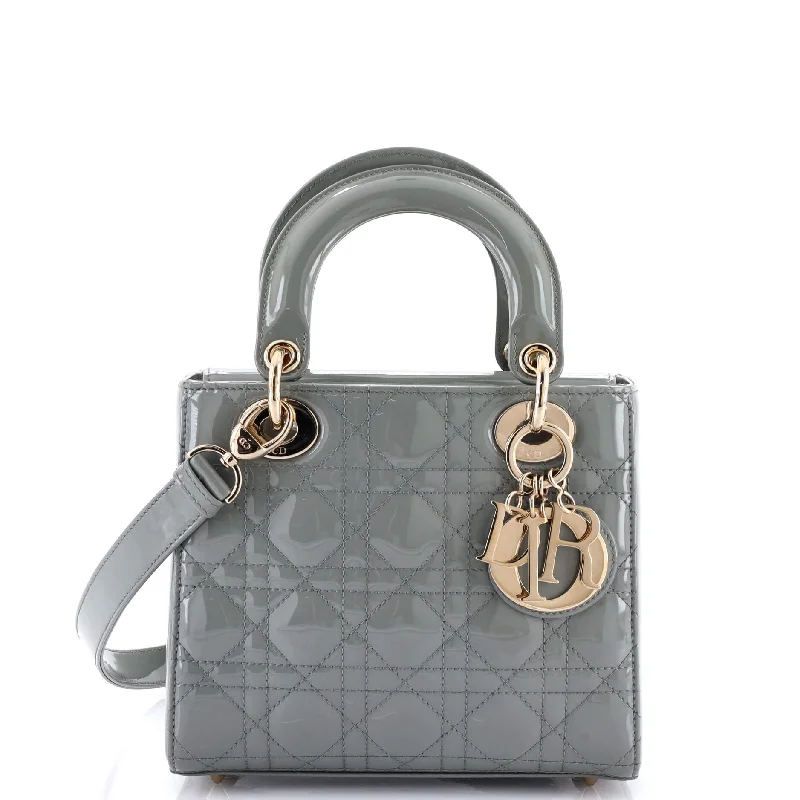 Lady Dior Bag Cannage Quilt Patent Mini