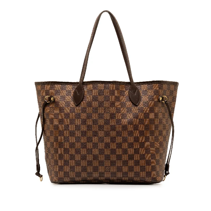 Brown Louis Vuitton Damier Ebene Neverfull MM Tote Bag