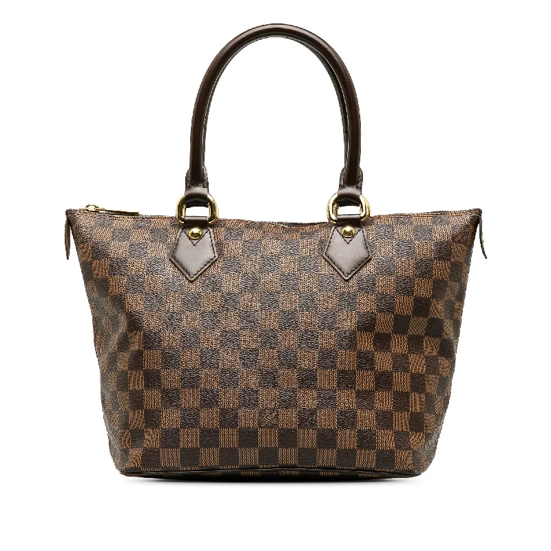 Brown Louis Vuitton Damier Ebene Saleya PM Handbag