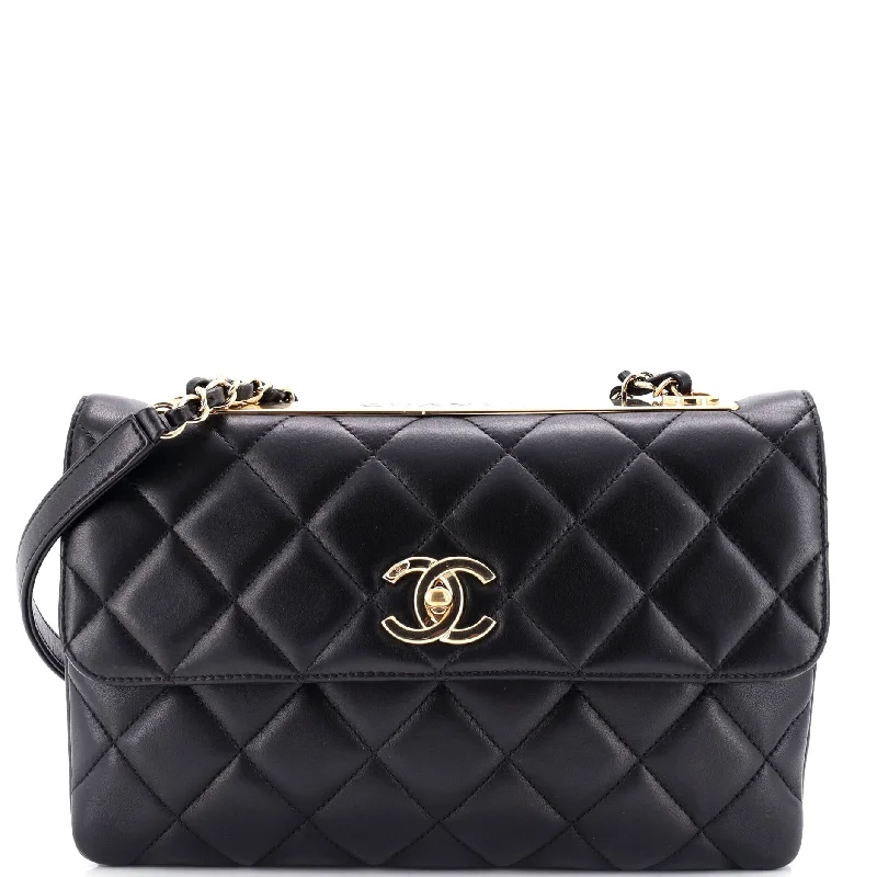 Trendy CC Flap Bag Quilted Lambskin Medium